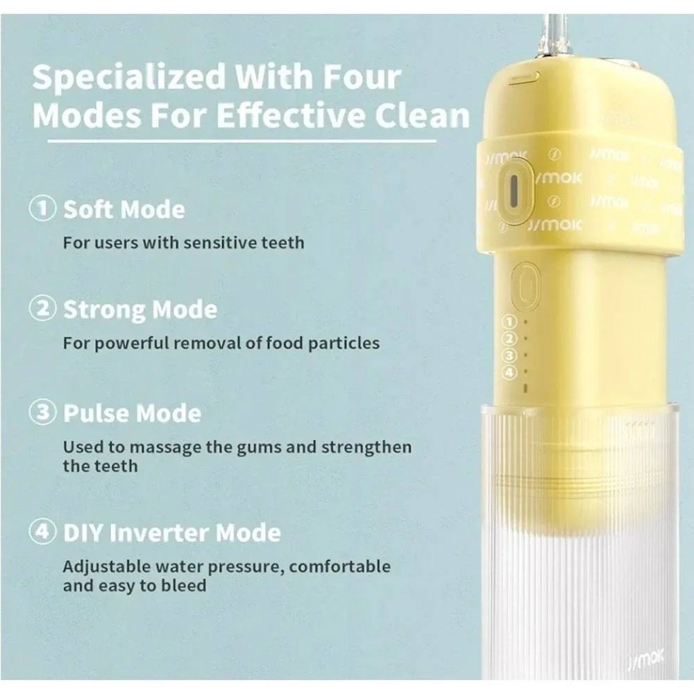 JIMOK Candy Portable‎ Water Flosser Oral Irrigator Teeth Cleaner - Blue